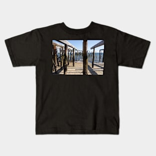 Cape Cod seafront Kids T-Shirt